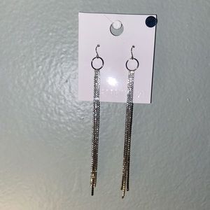 FREE Silver Tassel Dangle Earrings